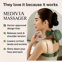 Massage Master for Shoulder, Shiatsu Back and Neck Massager for Neck, Lower Abdominal, Discomfort Relief Deep Tissue with 3-Speed Adjustment Gifts for Women, Men, Mom and Dad