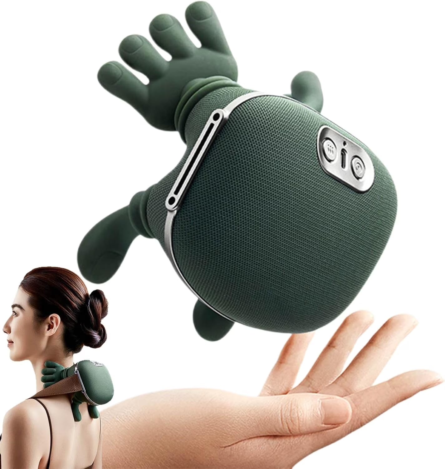 Massage Master for Shoulder, Shiatsu Back and Neck Massager for Neck, Lower Abdominal, Discomfort Relief Deep Tissue with 3-Speed Adjustment Gifts for Women, Men, Mom and Dad